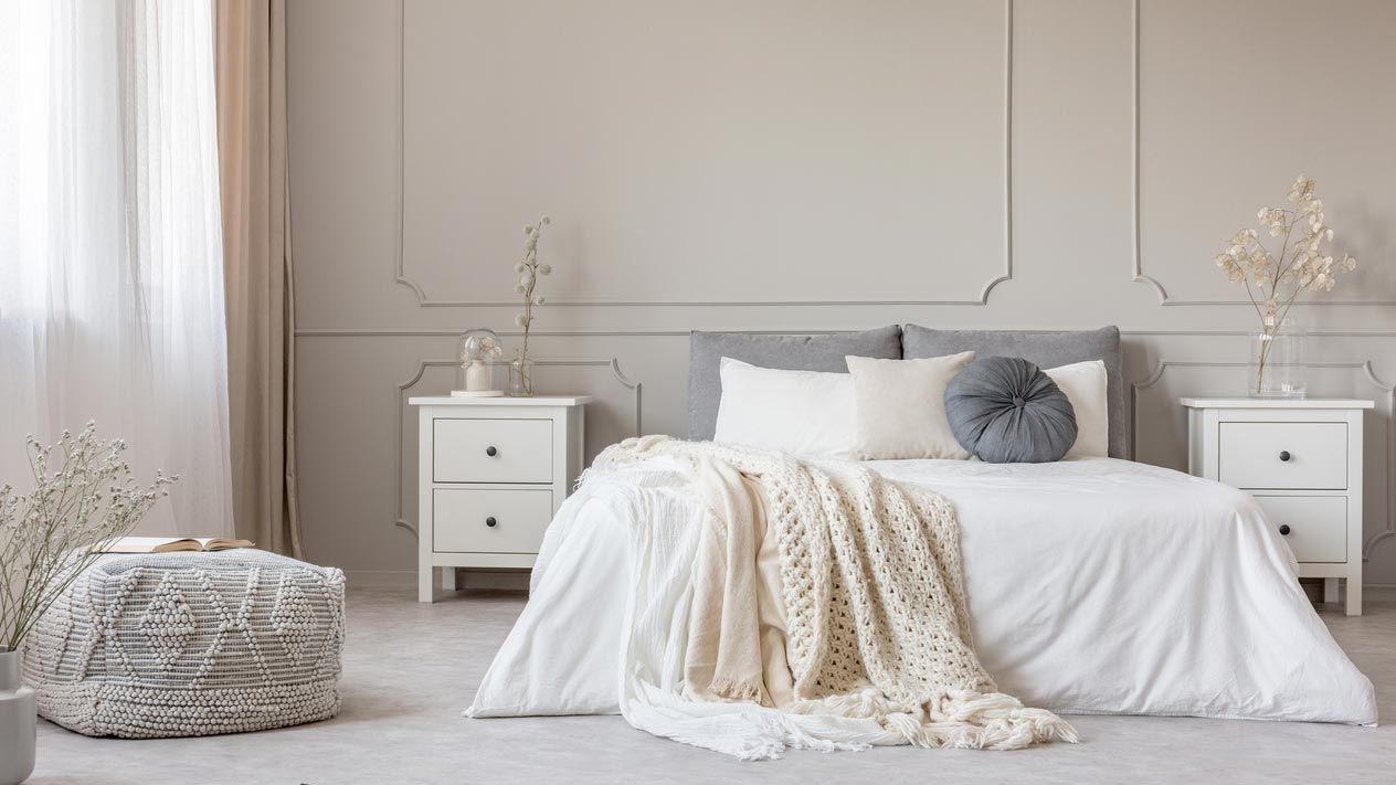 dormitorio gris