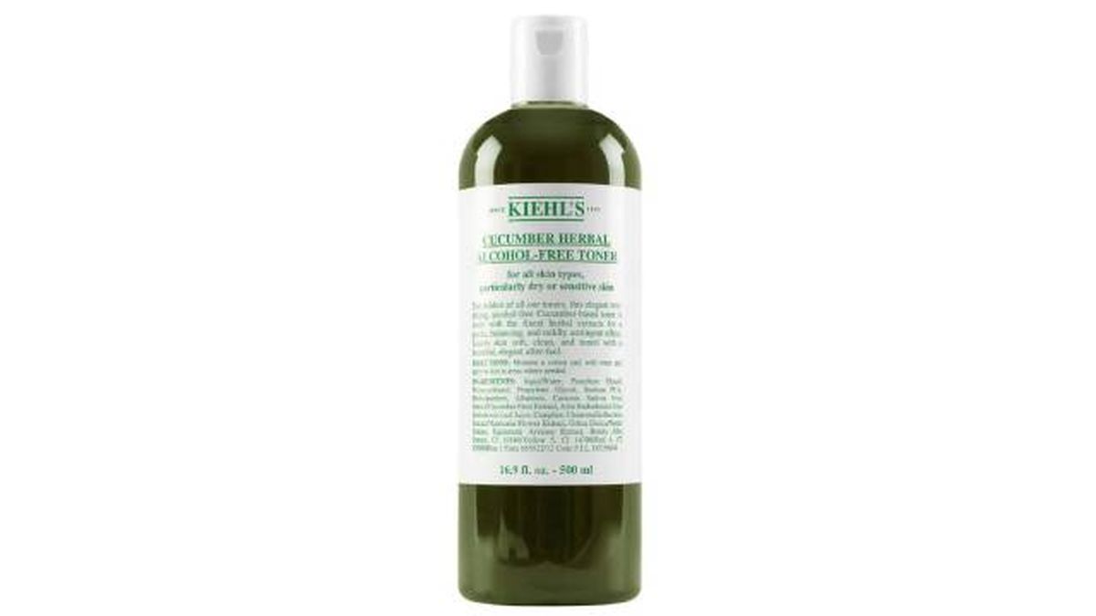 cucumber herbal alcohol free toner tonico facial de pepino kiehls tonicos piel sensible