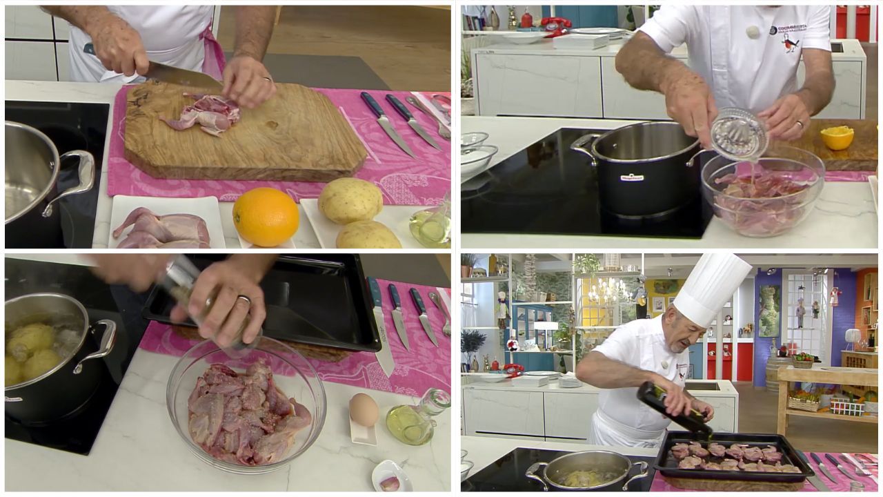 Preparamos las codornices