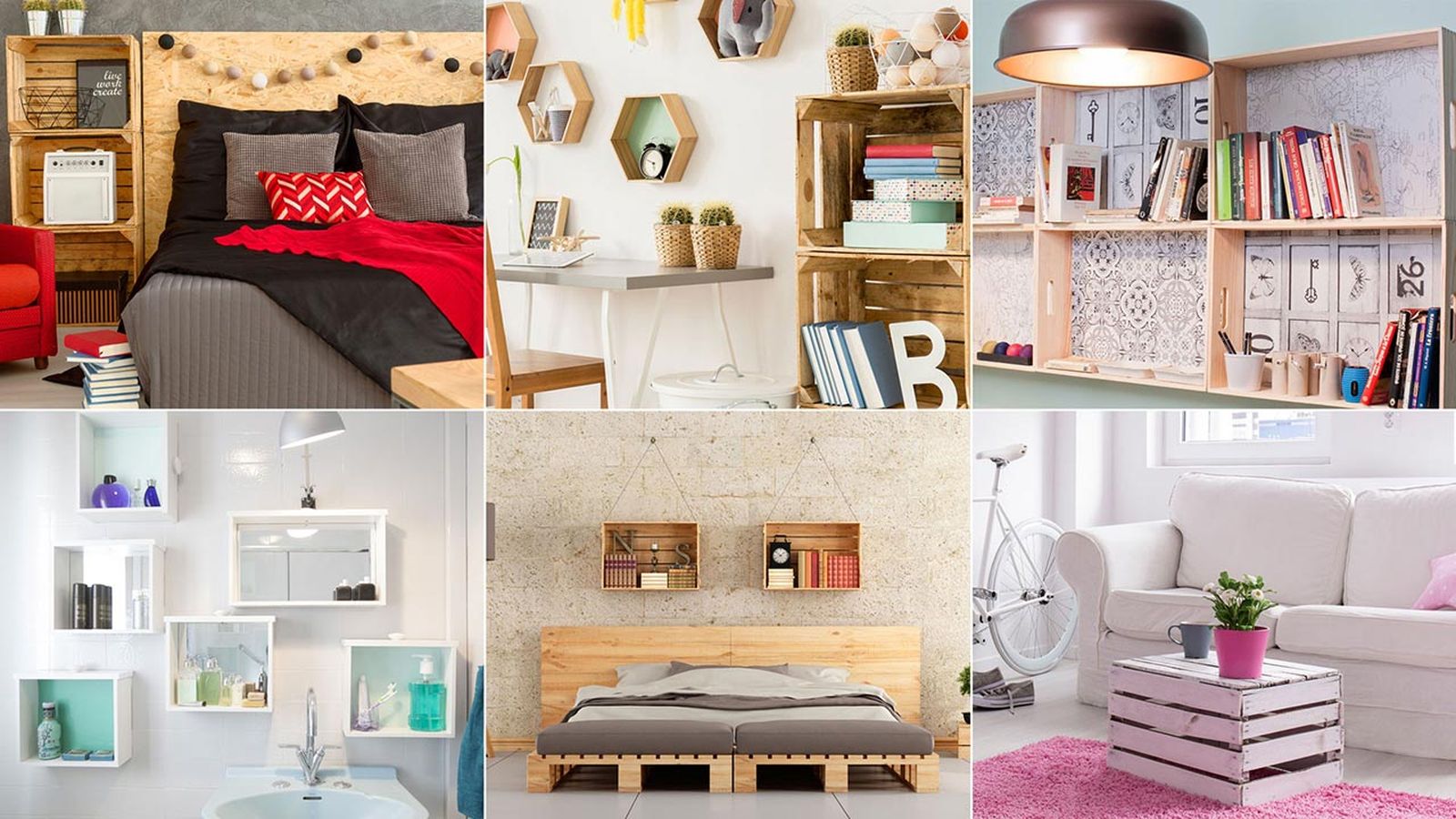 Ideas para decorar con cajas de madera