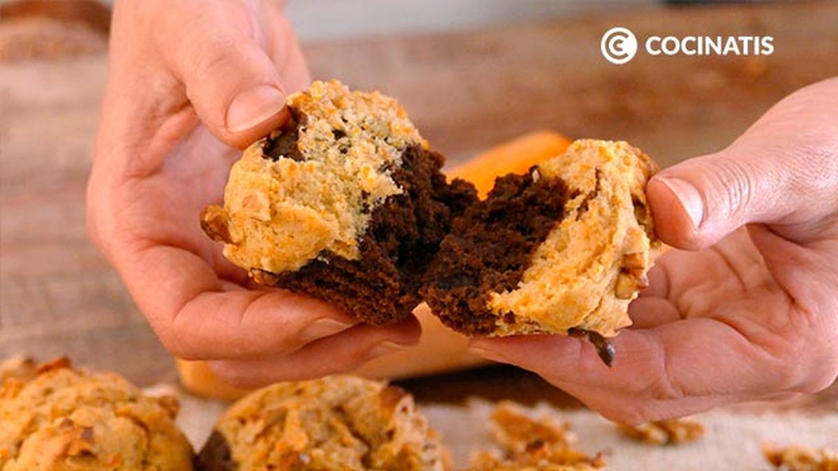 Receta de magdalenas de calabaza, chocolate y nueces  paso 7