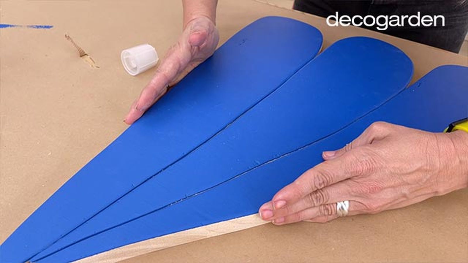 como hacer cuadro madera pared paso 12