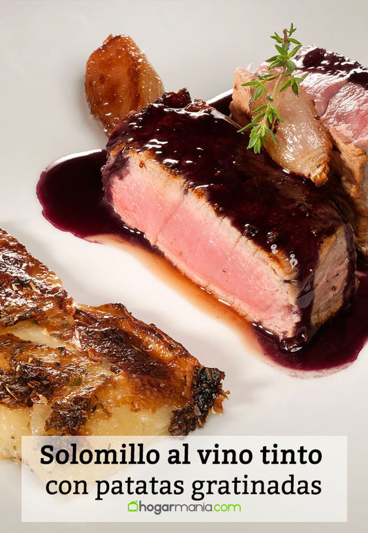 solomillo vino tinto patatas gratinadas pin