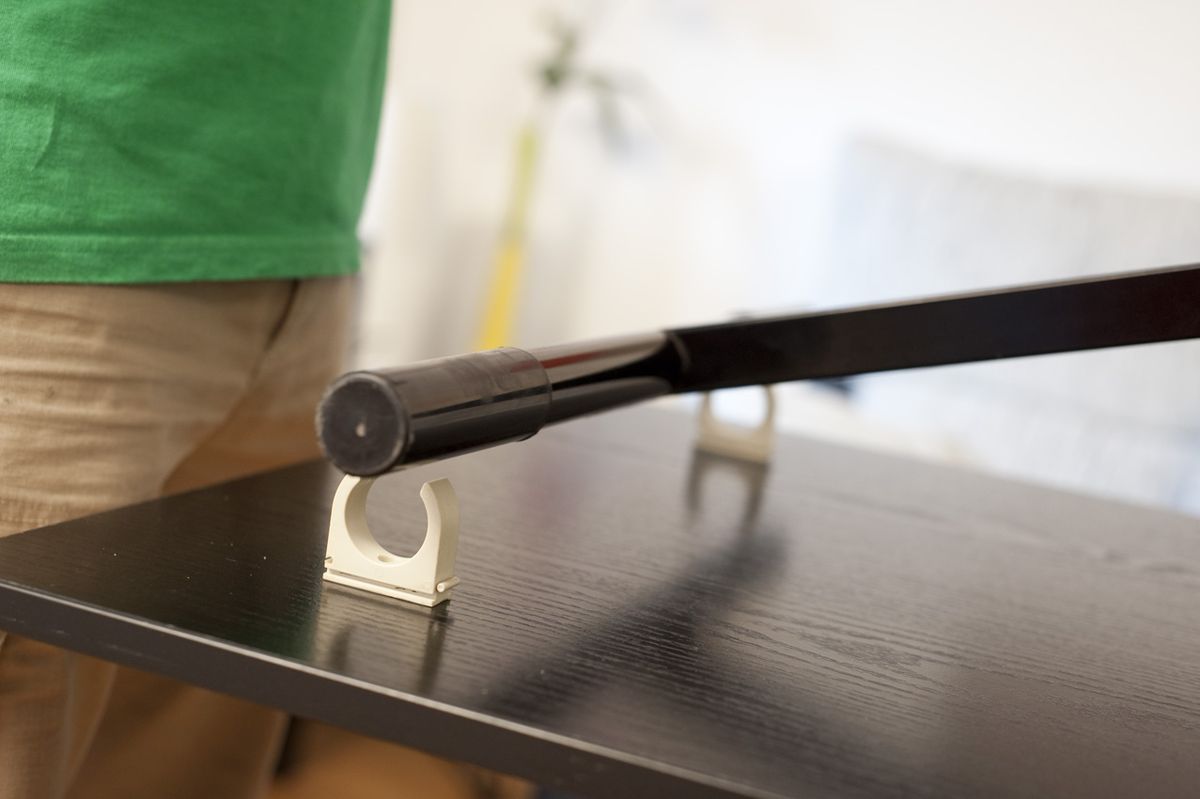 Mesa con caballete regulable paso5