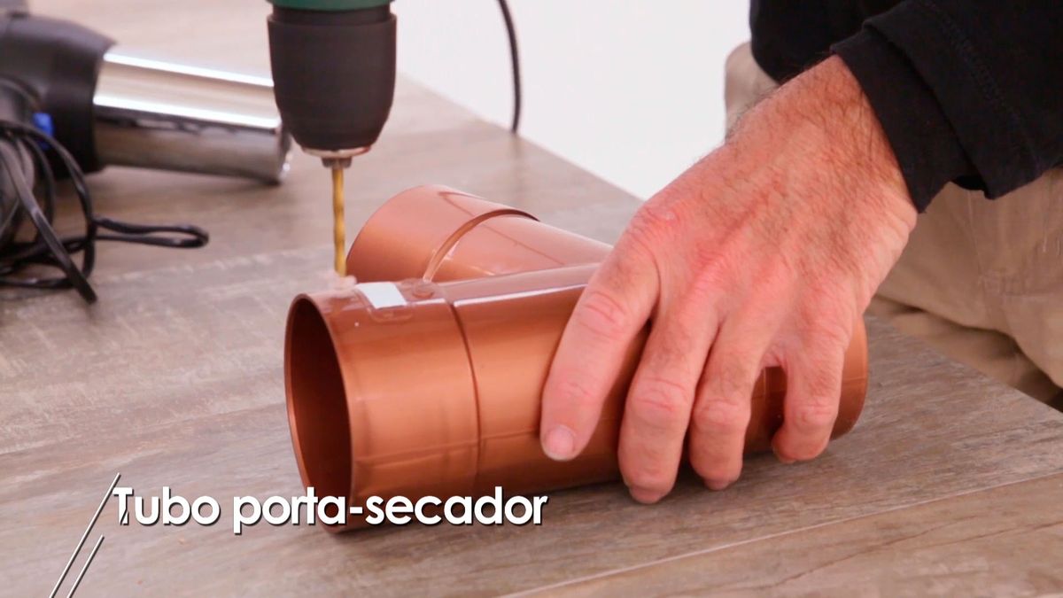 Hacer un porta secador con un tubo paso 2