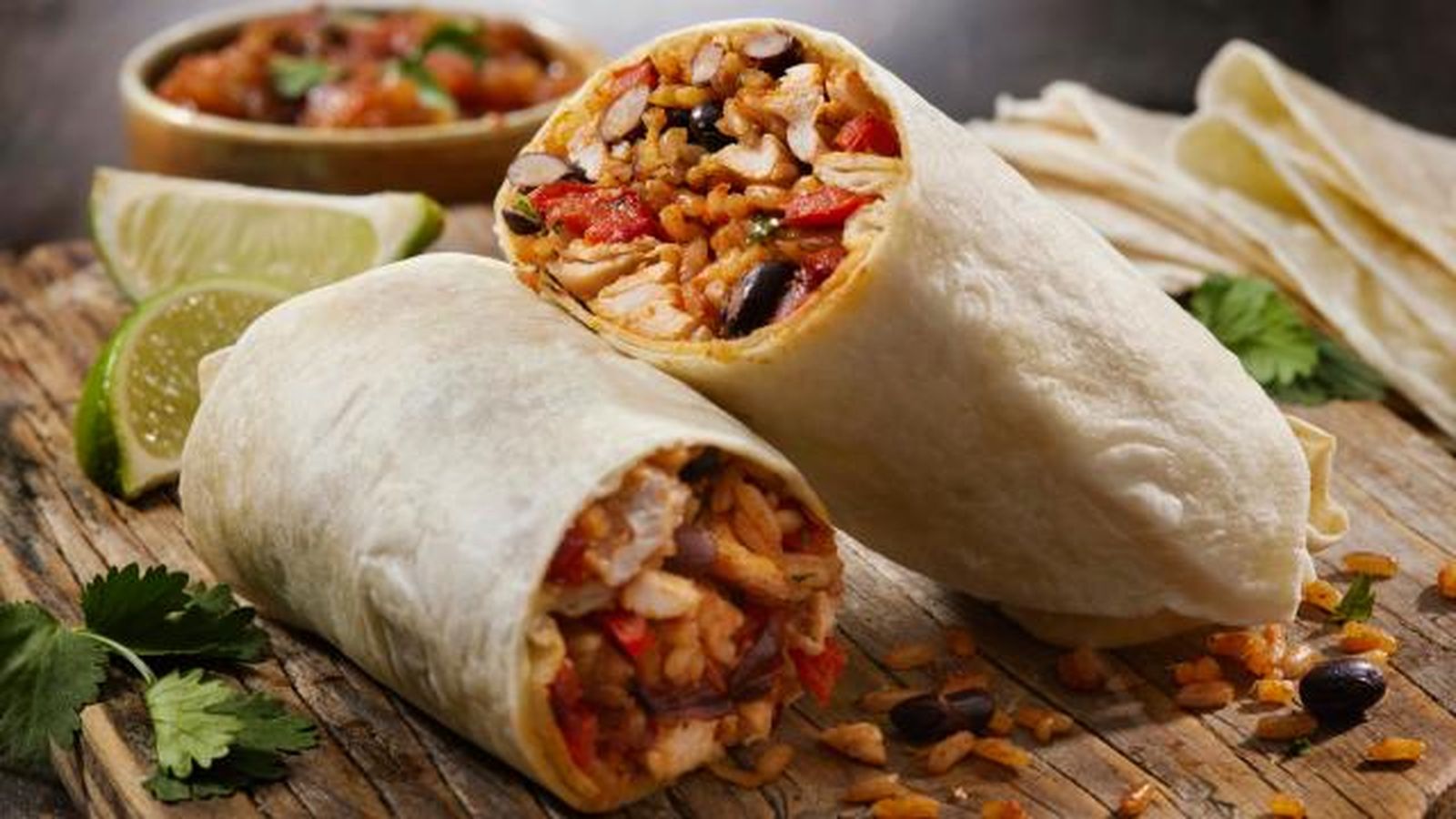 burrito con arroz