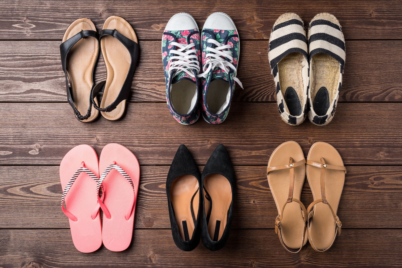 organizar zapatos verano