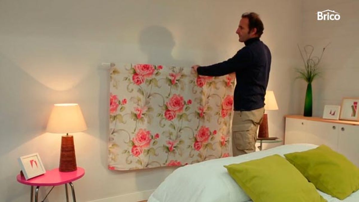 Cómo hacer un cabecero barato con tela paso 6