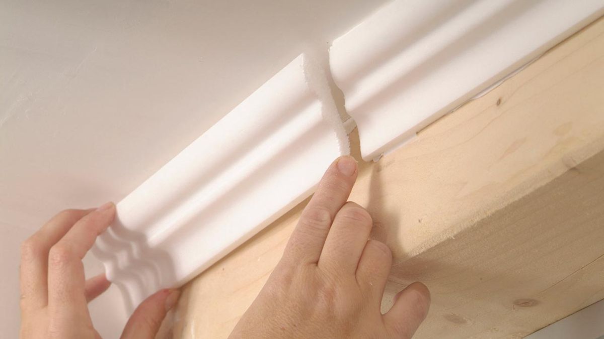 Instalación de cornisa en techo de yeso laminado paso 9