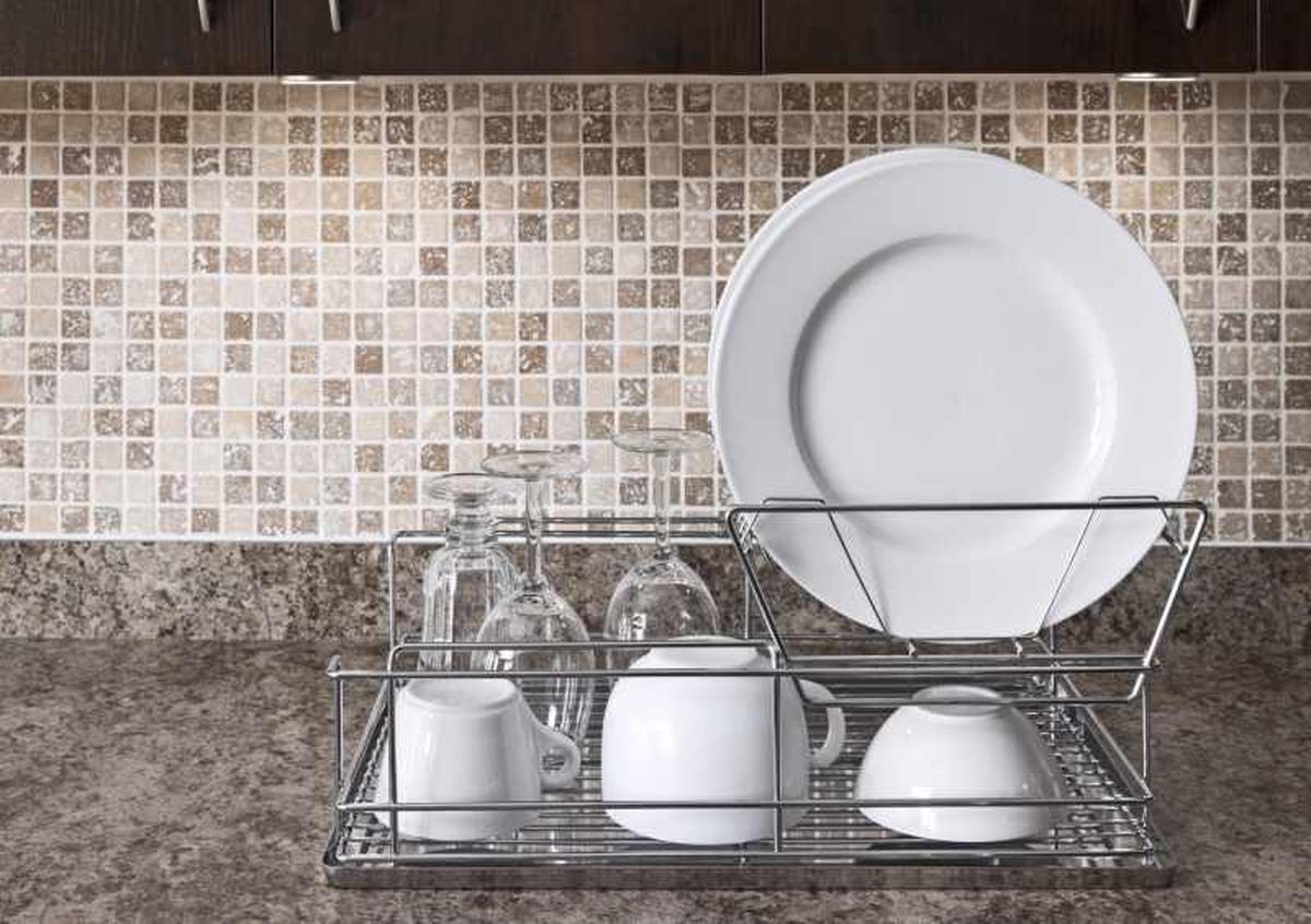 Escurreplatos de acero inoxidable