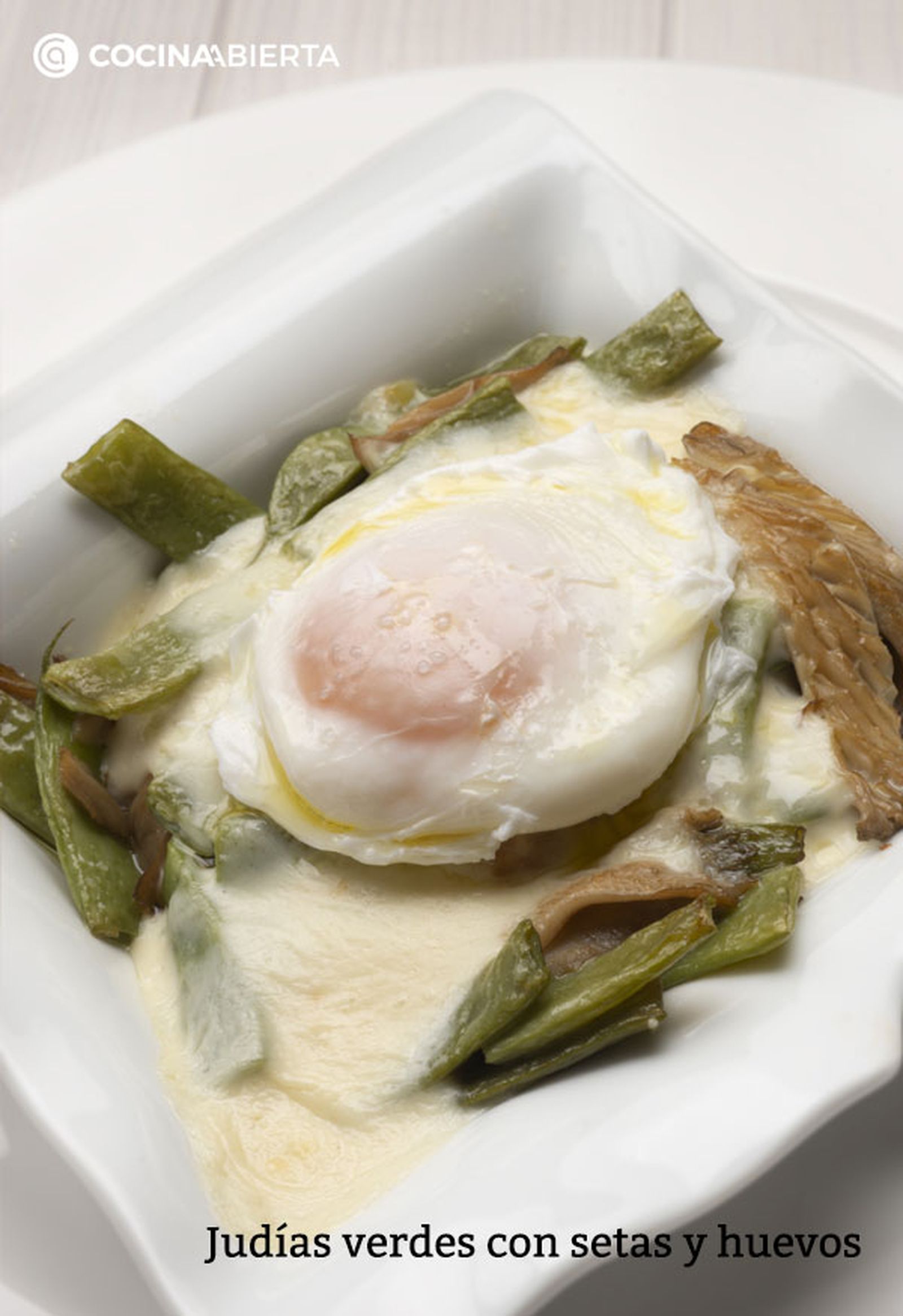 judias verdes setas huevos v