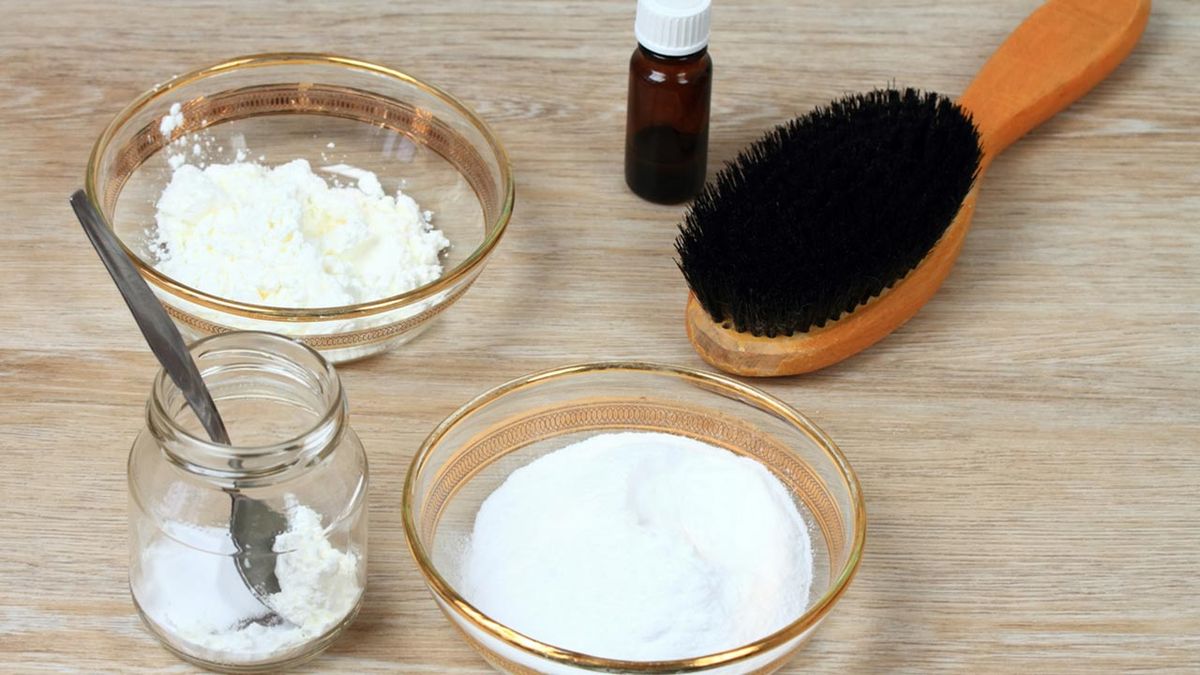 como hacer champu en seco casero