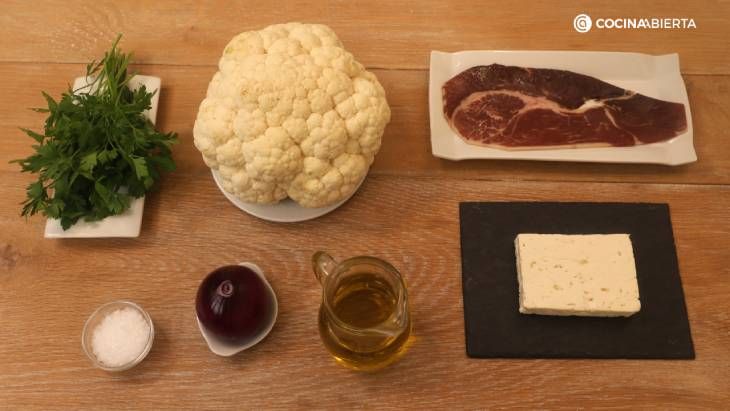coliflor plancha ingredientes