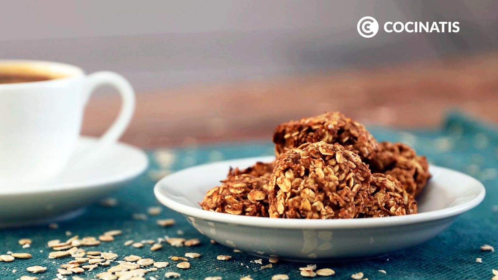 Receta de galletas de avena y plátano