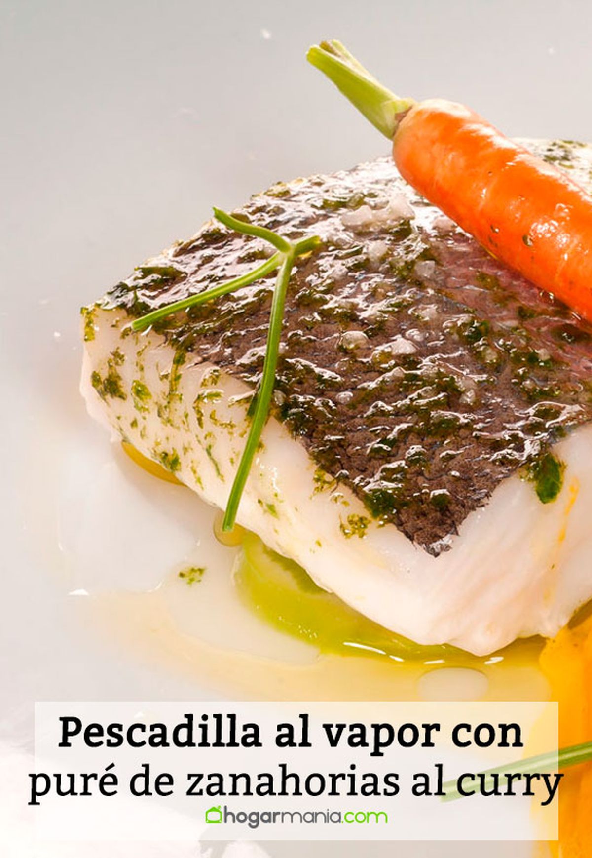 pescadilla vapor pure zanahorias curry