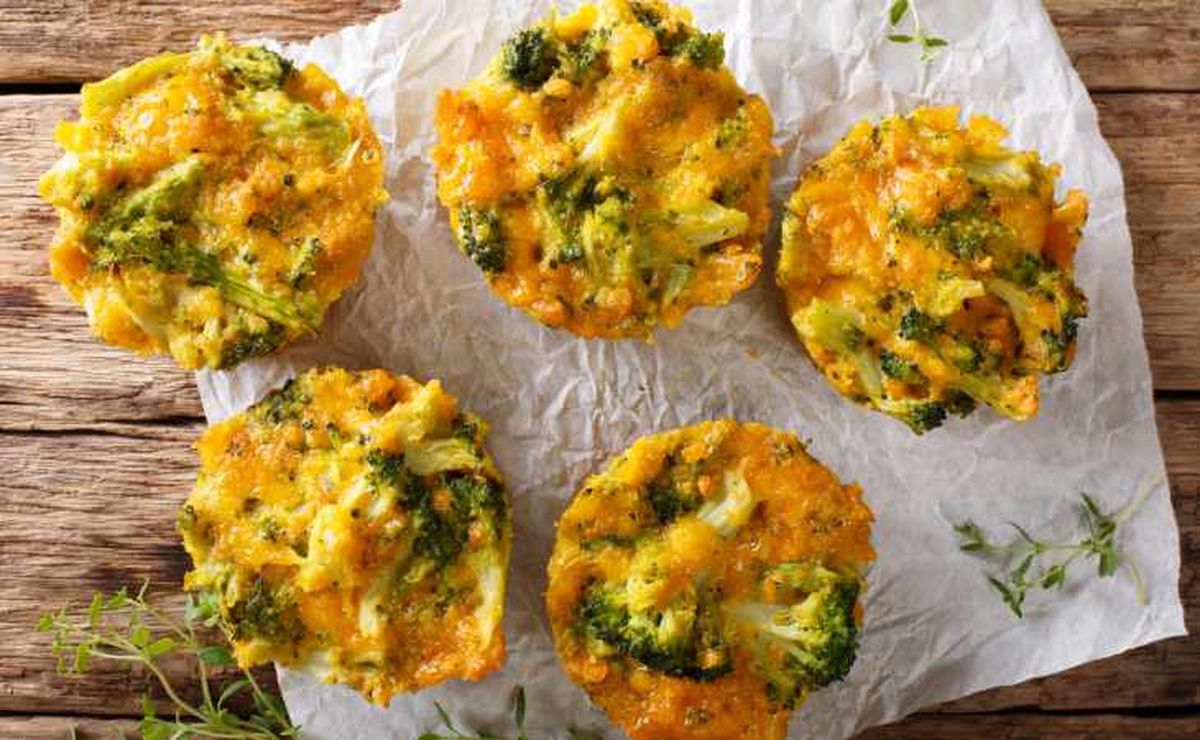 muffins de brocoli queso con harina de lmendras