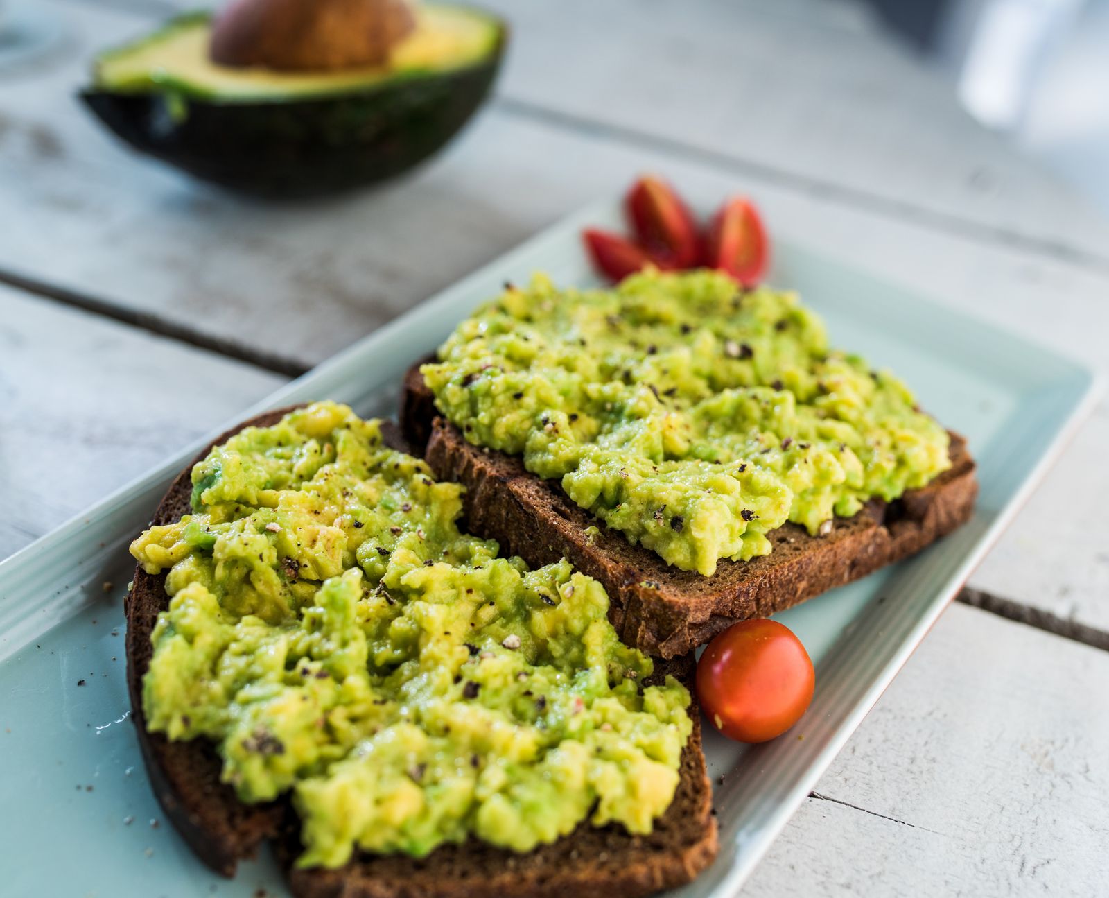 tostadas aguacate