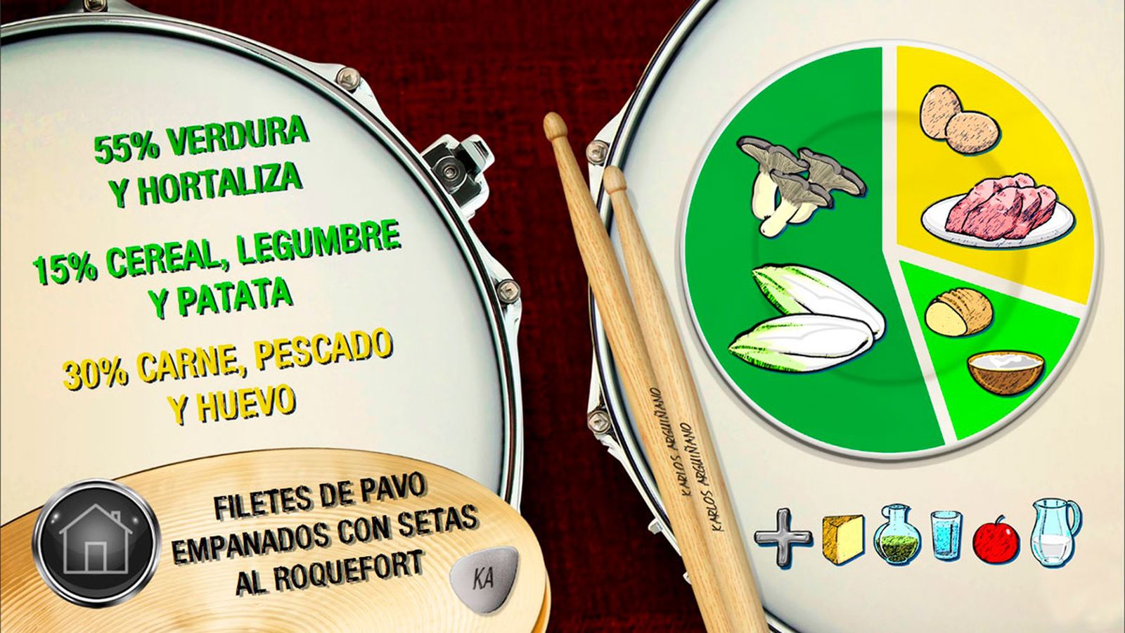 filetes pavo plato
