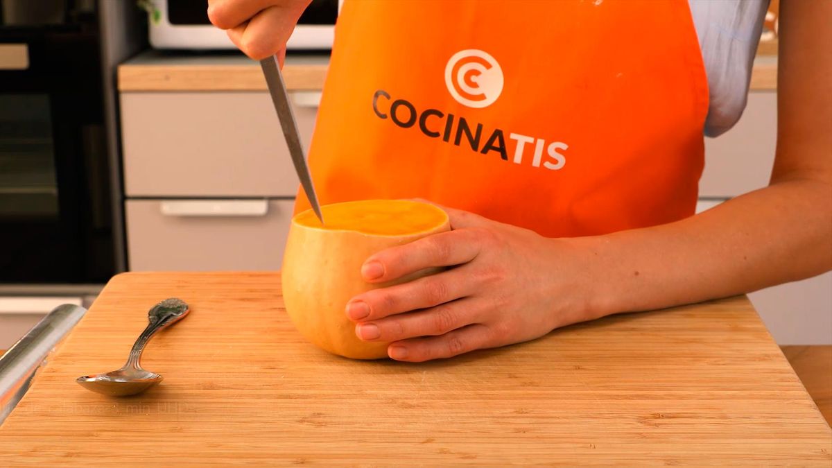 Receta de fondue de calabaza y queso   paso 1