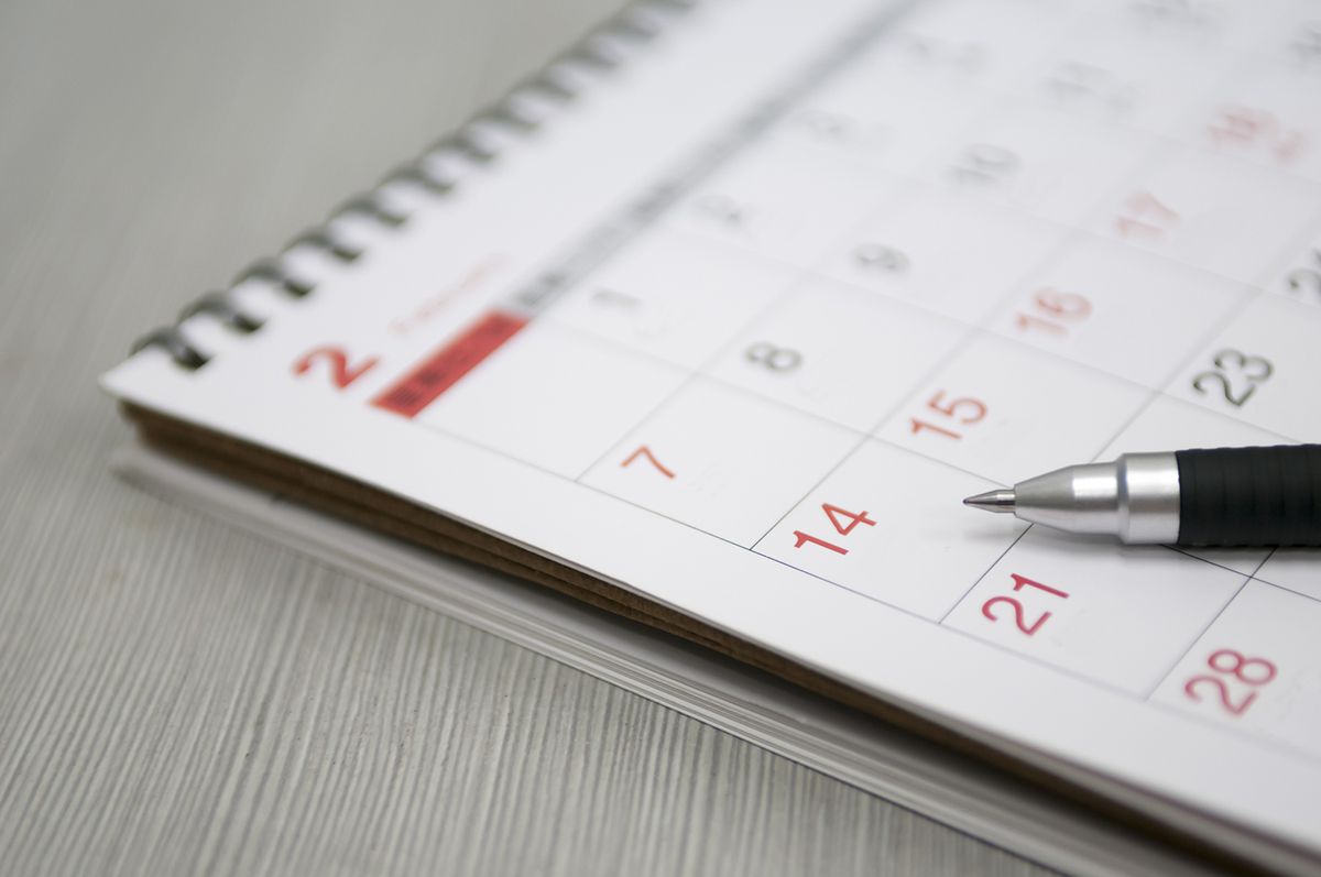 agenda listado del mes