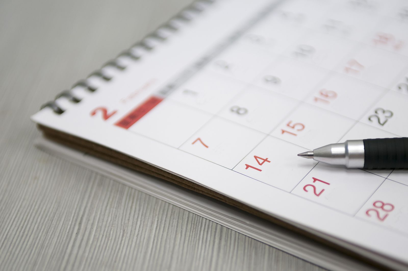agenda listado del mes