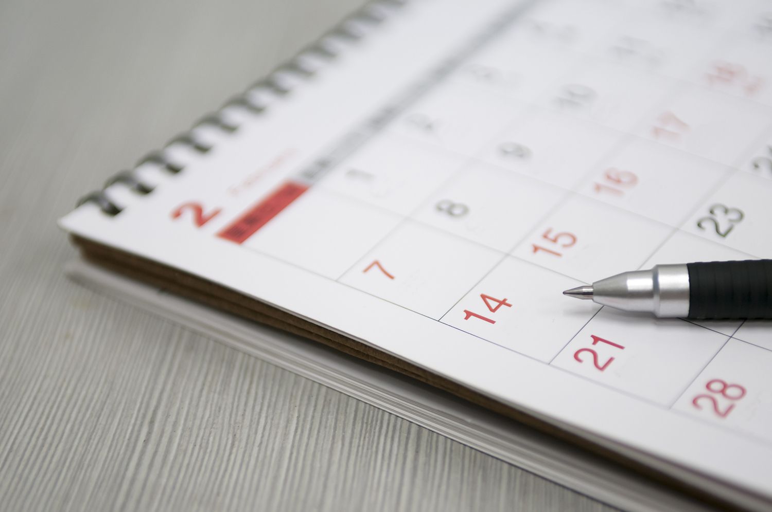 agenda listado del mes