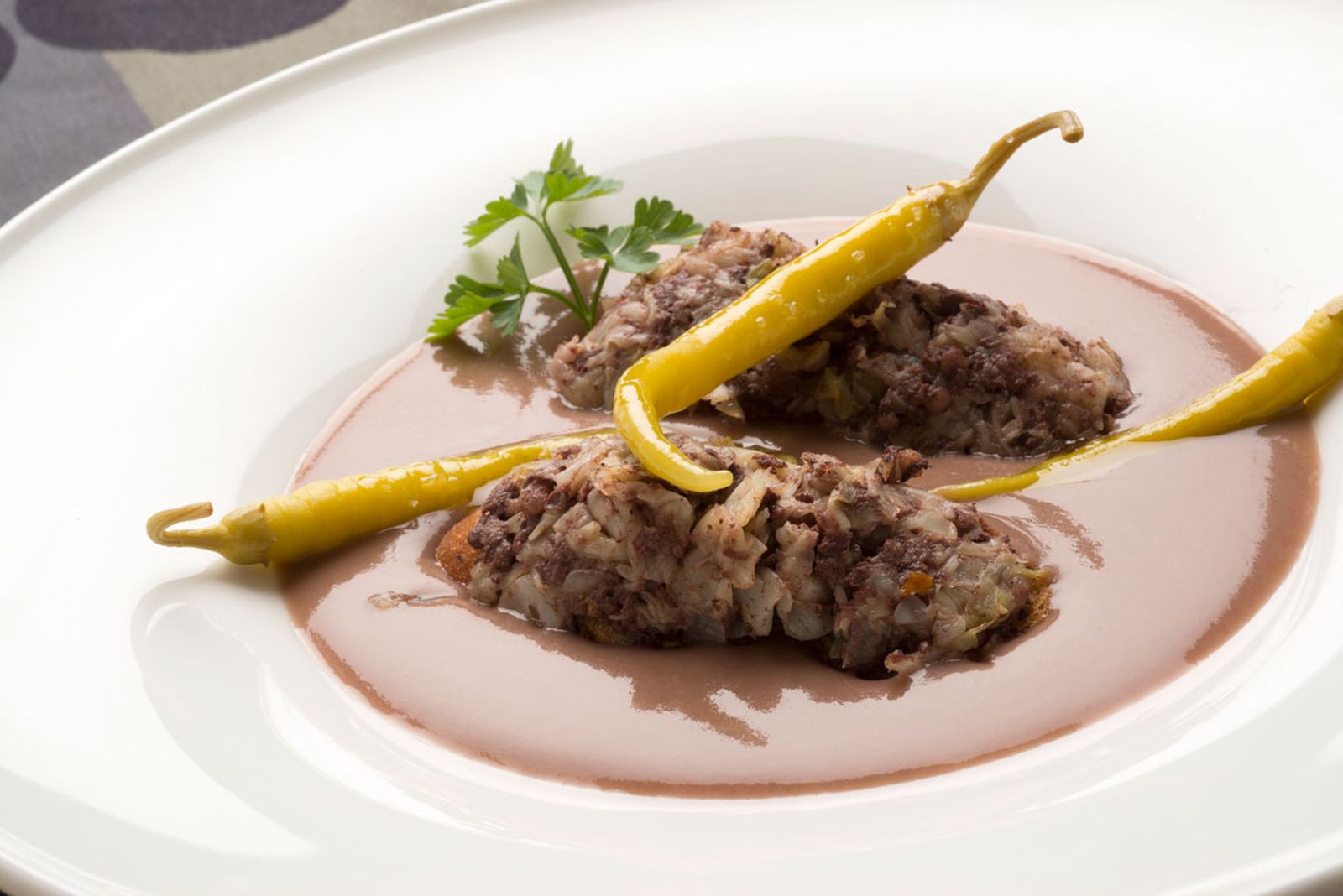 5348 Crema de alubias con morcilla y berza (733) xl