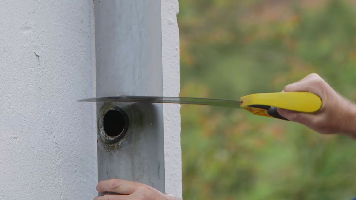 Instalación de depósitos para recoger agua de lluvia paso 7