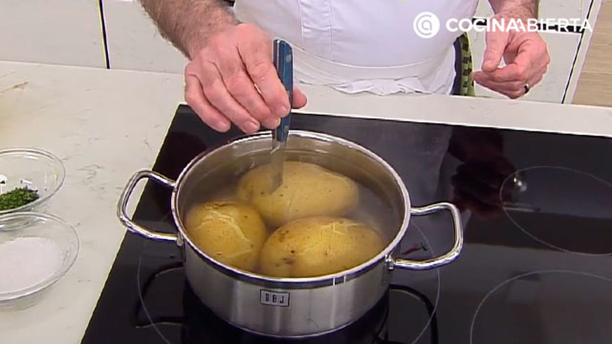 Como hacer pure patatas cremoso de karlos arguinano paso2
