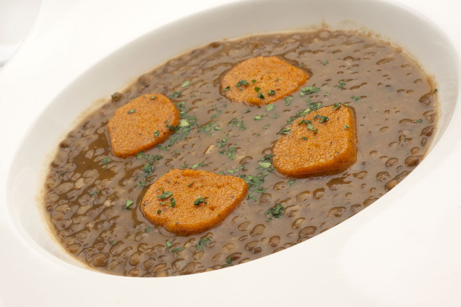 6156 1 Lentejas con chorizo de calabaza y polenta xl