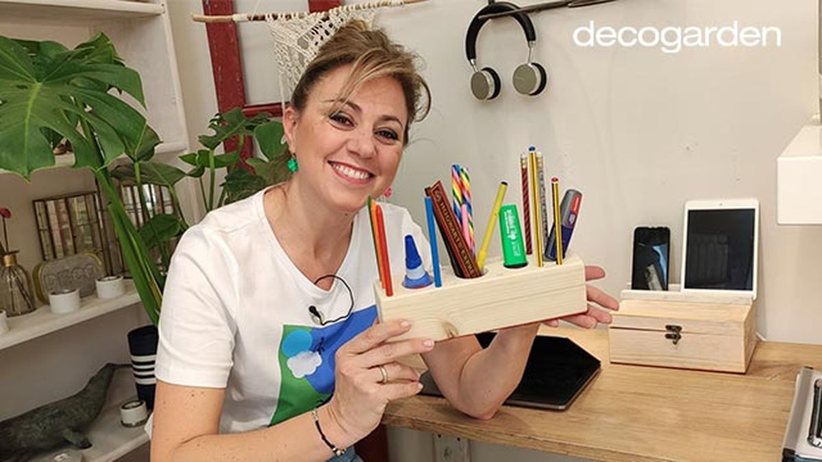 manualidades organizar escritorio portalapices