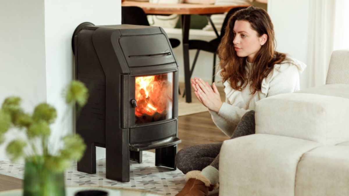 Elegancia en llamas La chimenea portatil de diseno clasico que eleva tu hogar a otro nivel