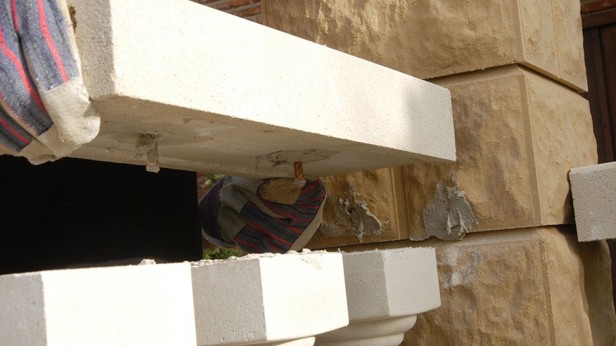 Muro con balaustrada paso 25