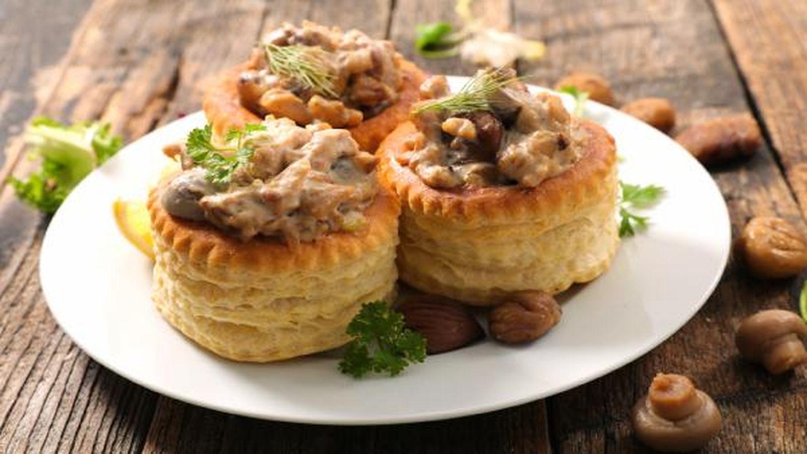 Canapés de hojaldre