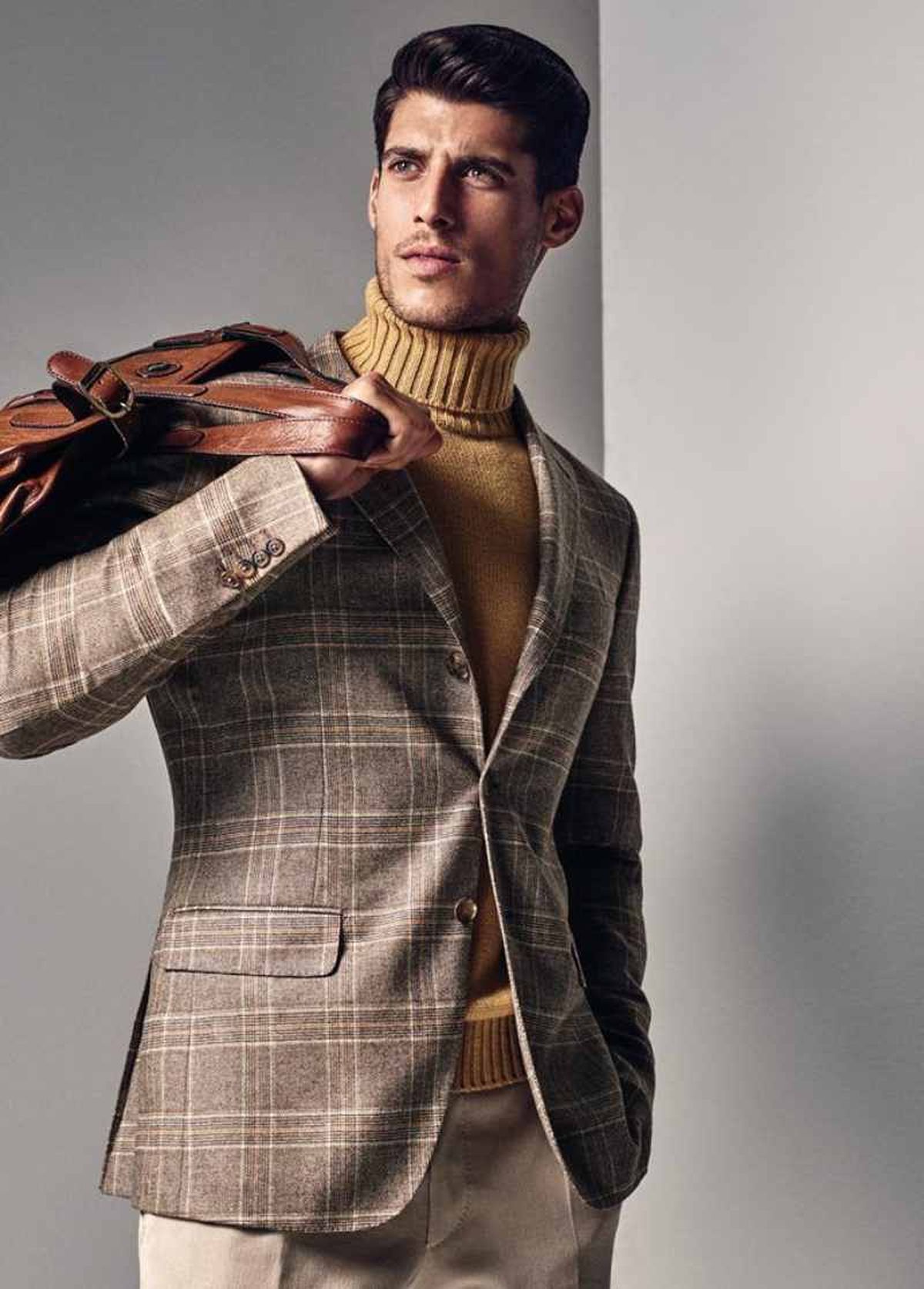 Chaqueta con estampado de cuadros