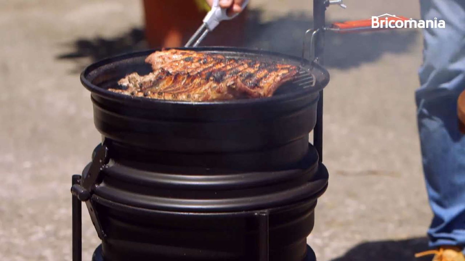 brico 0919 como hacer barbacoa con una llanta xl