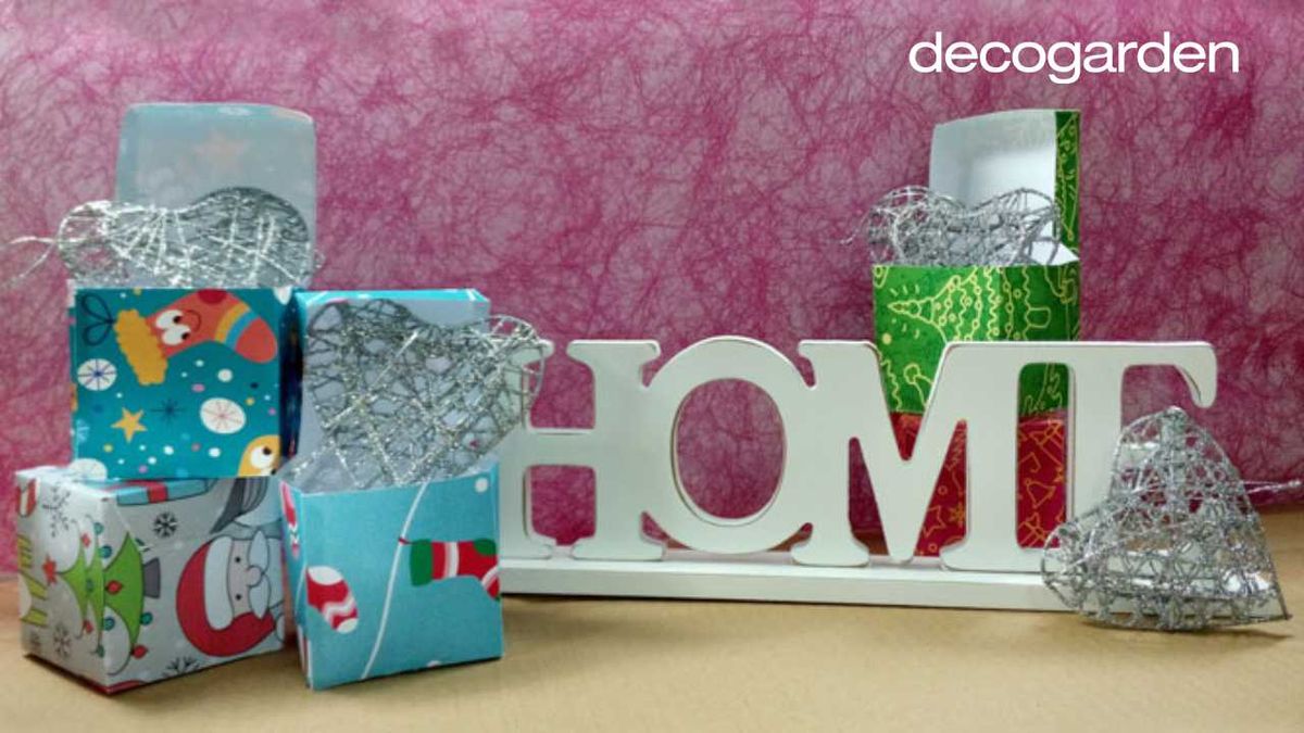 Cajas para regalos pequeños de Navidad.