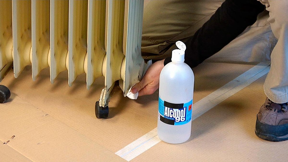 Cómo pintar un radiador paso 1