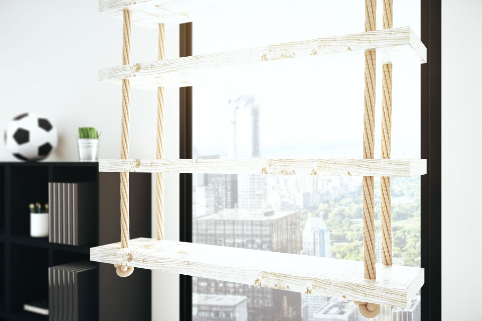 Estilo natural para decorar la casa   estanteria