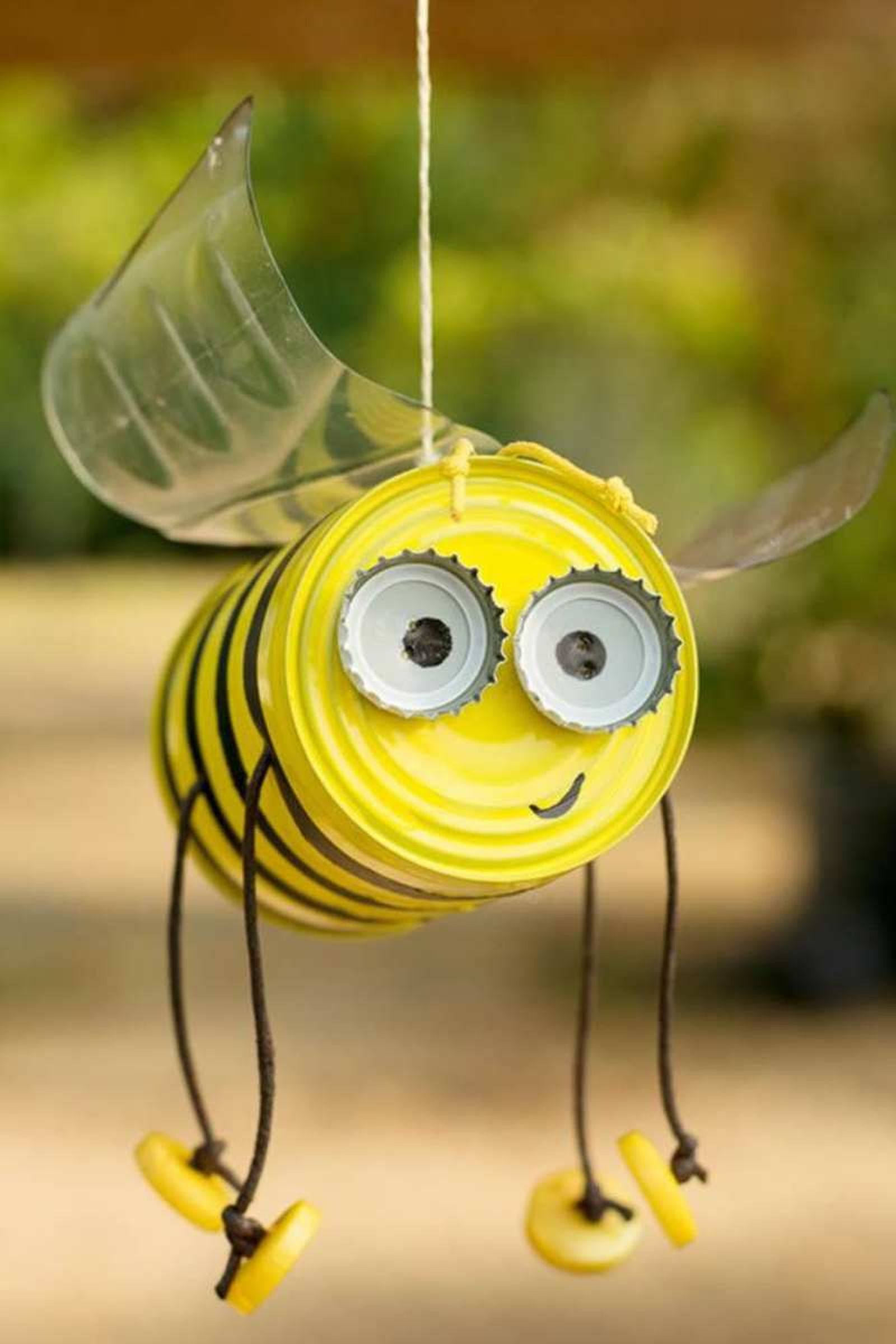 ideas reutilizar latas aluminio abejas manualidades