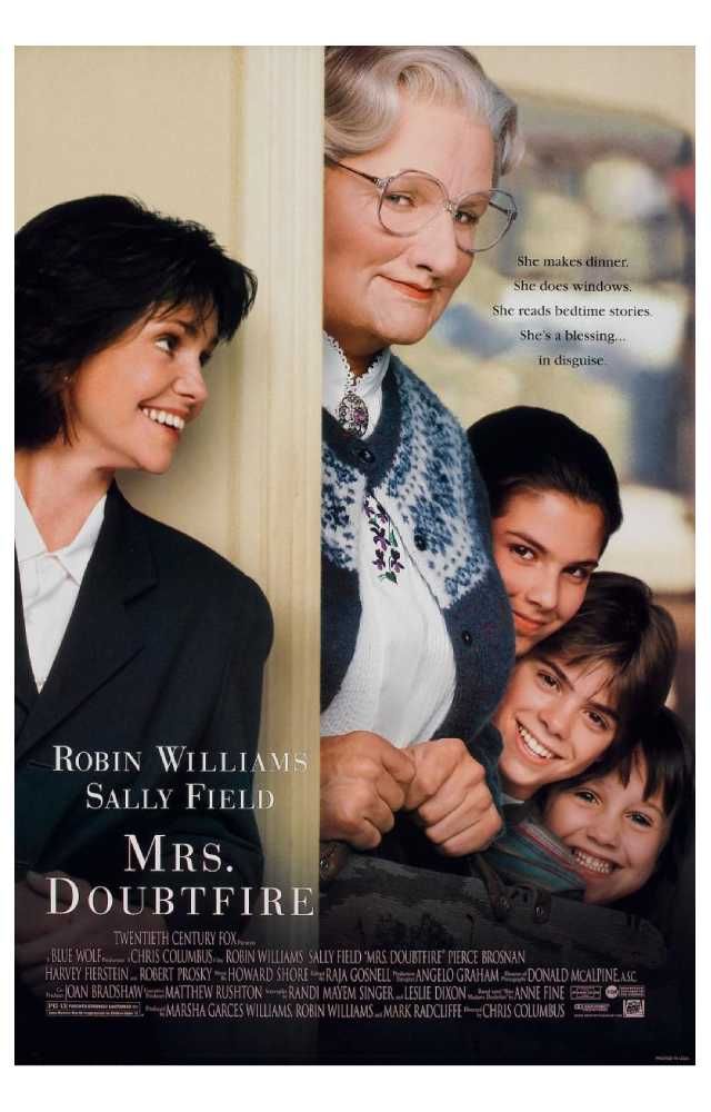 mejores peliculas para ver en el dia del padre mrs doubtfire