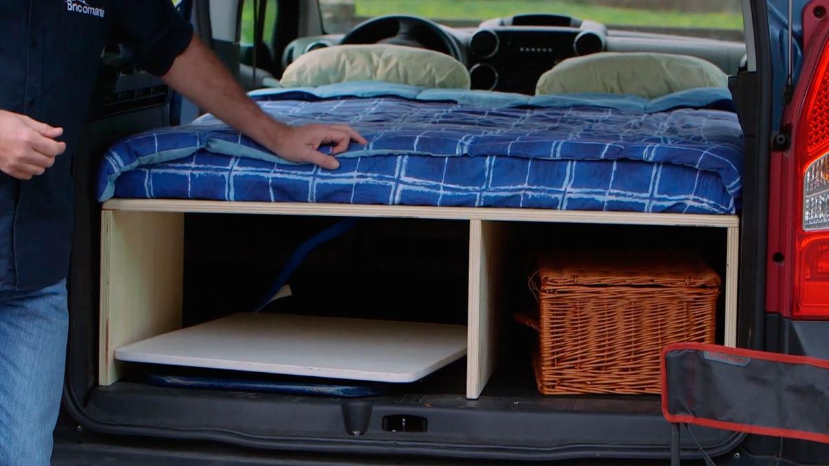 Cómo hacer una cama para una furgoneta camper paso 10