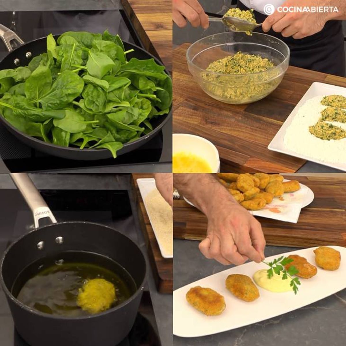 Paso a paso para hacer nuggets de garbanzos con mahonesa de mostaza