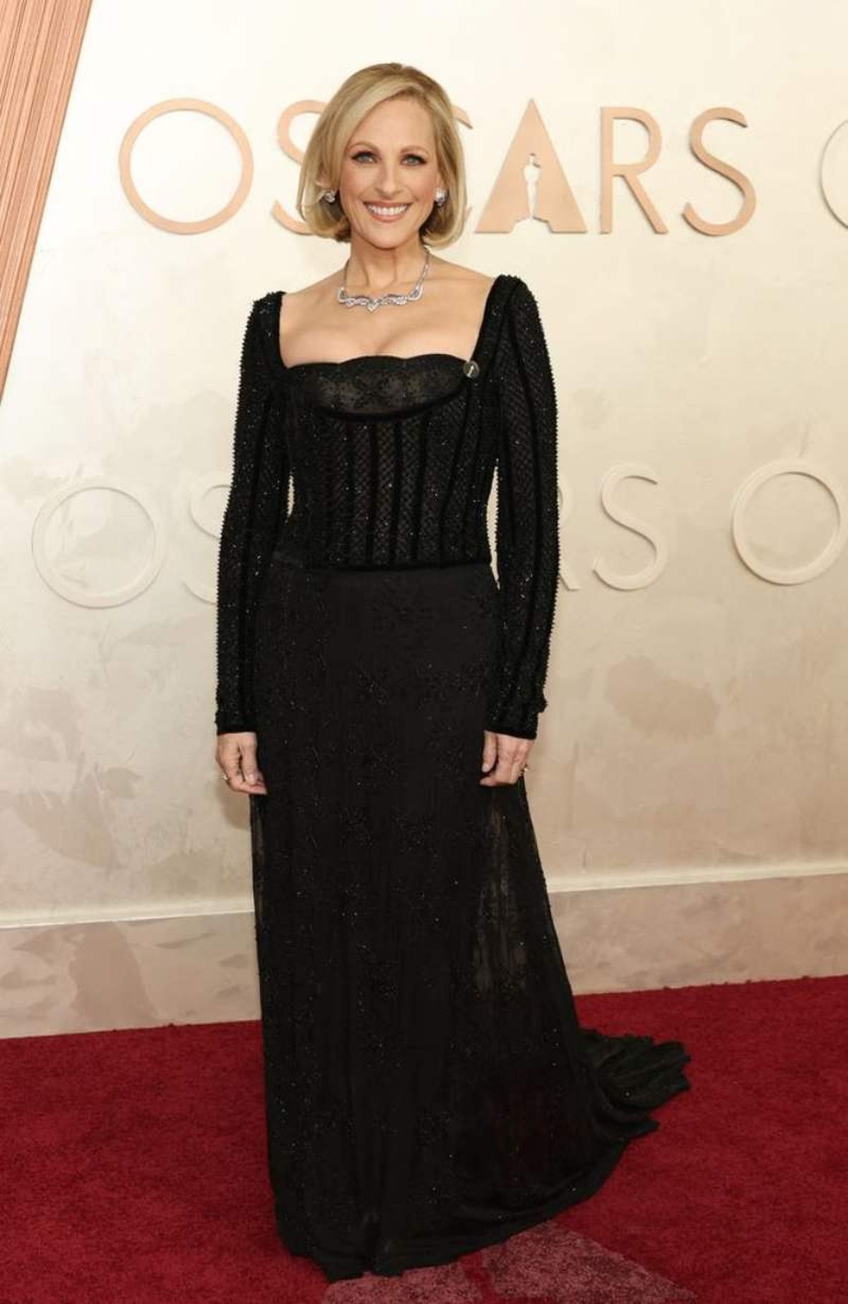 Marlee Matlin en la alfombra roja de los Premios Oscar 2025