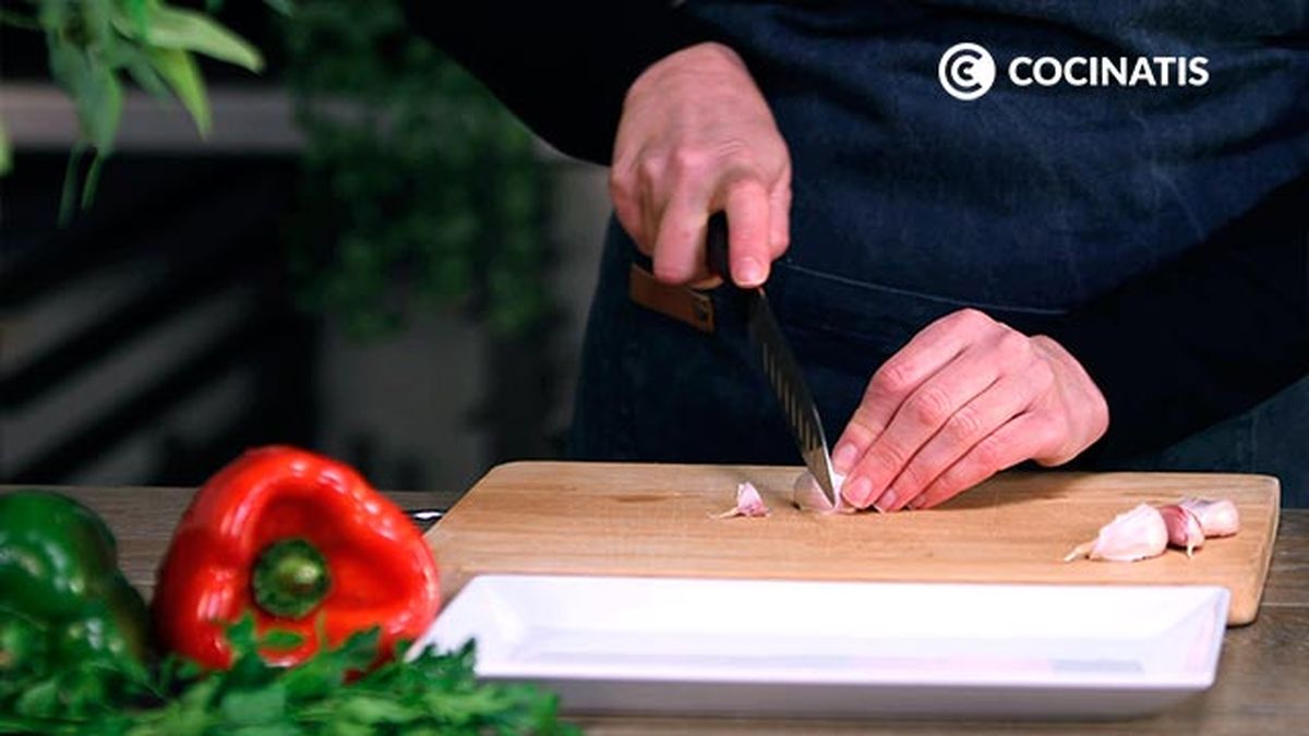 Receta de paella montañesa con setas  paso 1