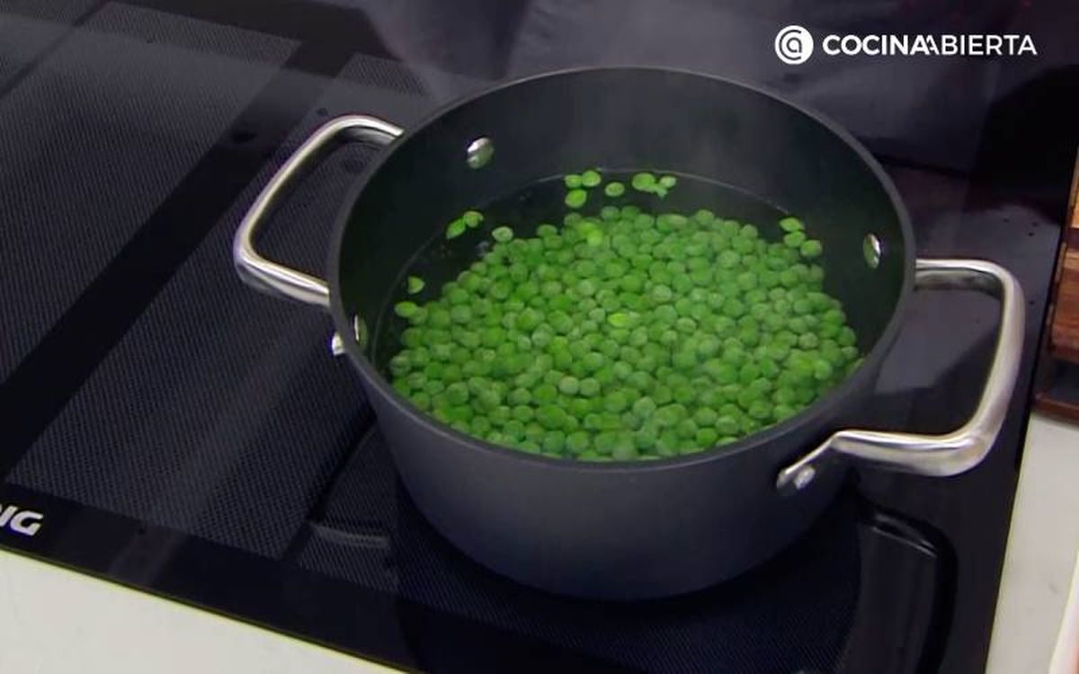 Los guisantes congelados necesitan 5 minutos de cocción en olla normal