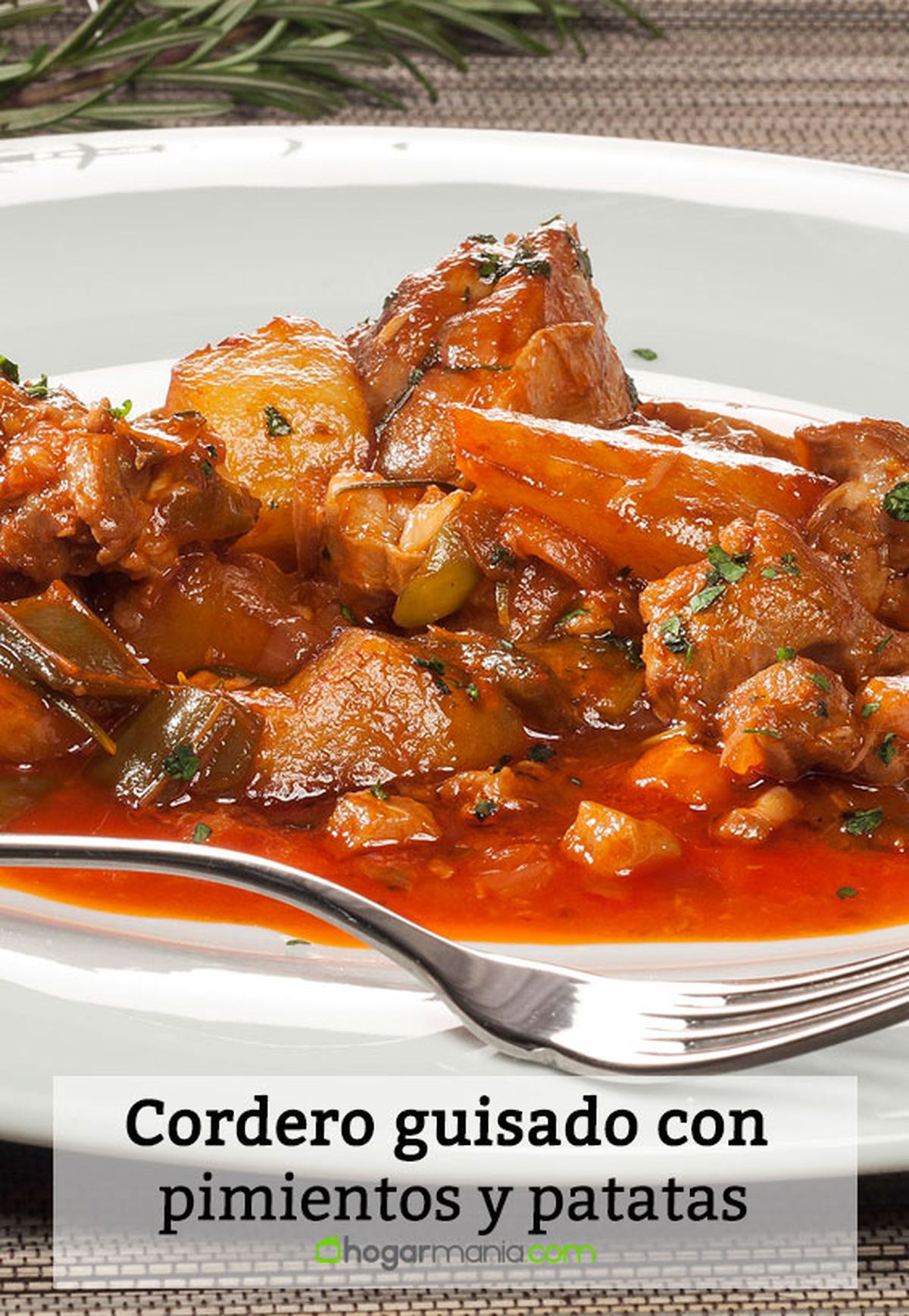 cordero guisado pimientos patatas pin