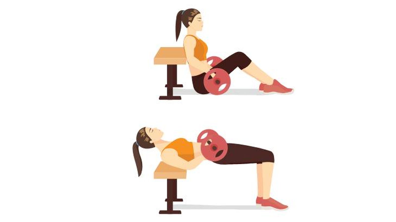 infografia como hacer hip thrust