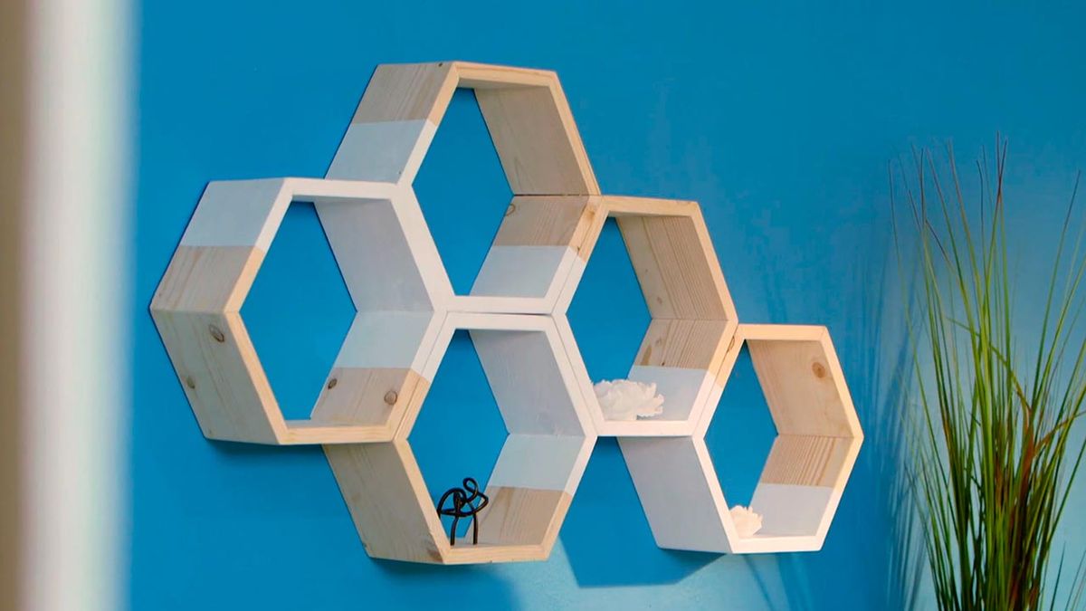 Cómo hacer baldas hexagonales