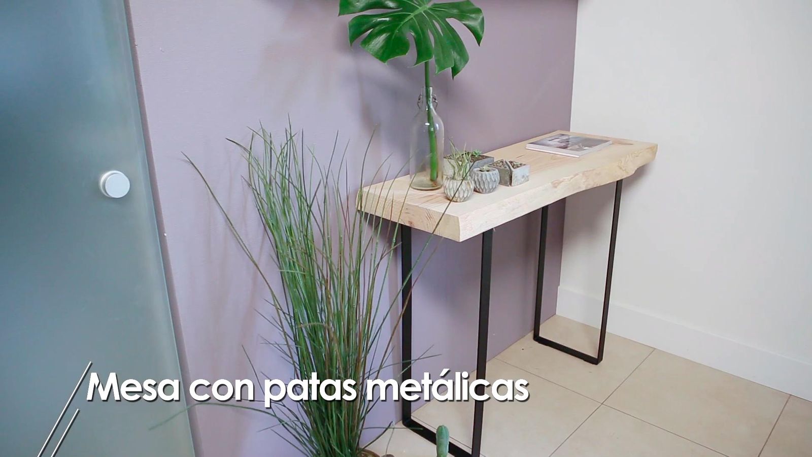 Hacer una mesa con patas metálicas